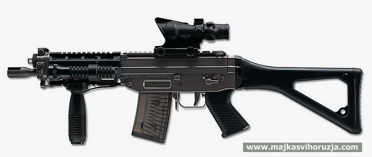 Swiss Arms SG 553 SB with accessories